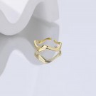 Ella & Pia Wavy Ring 18k Gold One Size thumbnail