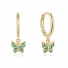 Ella & Pia Rhianna Earring 18k Gold Green thumbnail