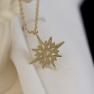 Ella & Pia Northern Star Necklace 18k Gold White thumbnail