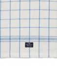 Lexington Checked Linen/cotton Kitchen Towel Off-white/blue thumbnail
