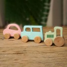 Lekebiler i Treverk Grønn thumbnail