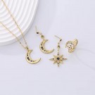 Ella & Pia To The Moon Necklace 18k Gold Mix thumbnail