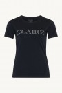 Claire Woman Alanis Basic T-shirt Logo Navy thumbnail