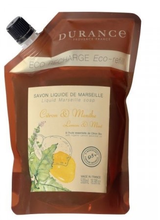 Durance Eco Line - Refill Flytende Såpe 500ml Lemon & Mint