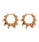 Timi Of Sweeden Julie Twisted Coral Hoop Earring Gold thumbnail