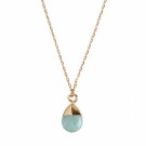 Timi Of Sweeden Gold Dipped Amazonite Necklace thumbnail