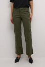 Kaffe Lea Flared Chino Pants Forest Night  thumbnail