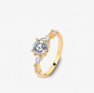 Ella & Pia Princess Ring 18k Gold Size 6 thumbnail