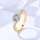 Ella & Pia Princess Ring 18k Gold Size 8 thumbnail