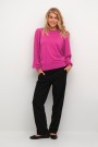 Kaffe Fuchsia Red Pullover Lone Knit Pullover thumbnail