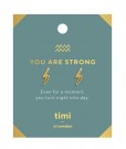 Timi Of Sweeden You Are Strong Lightning Earrings Gold thumbnail