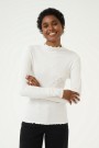 Kaffe Kayla Jersey Blouse Chalk thumbnail