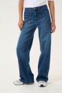 Kaffe Karla Hw Flared Jeans Medium Blue Washed Denim  thumbnail