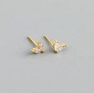 Ella & Pia Hedda Earrings 18k Gold White  thumbnail