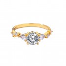 Ella & Pia Princess Ring 18k Gold Size 8 thumbnail