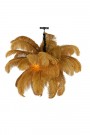 Feather Hanging Lamp E14 80cm Black+caramel thumbnail