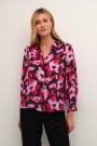 Kaffe Tanya Shirt 3/4 Sleeve Pink Faded Flower thumbnail