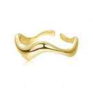Ella & Pia Wavy Ring 18k Gold One Size thumbnail