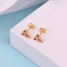 Ella & Pia Pizza Earrings 18k Gold thumbnail