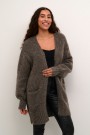 Kaffe Trina Knit Cardigan Major Brown Melange  thumbnail