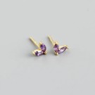 Ella & Pia Hedda Earrings 18k Gold Purple thumbnail