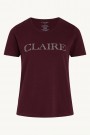 Claire Woman Alanis T-shirt Logo Cabernet Burgundy  thumbnail