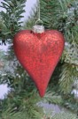 Julekule Hjerte Rødt Antikk thumbnail