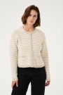 Kaffe Ellery Knit Cardigan Feather Gray/chalk Struck thumbnail