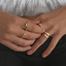 Timi Of Sweeden Luna - Moon And Crystal Ring Gold thumbnail