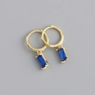 Ella & Pia Tuva Earrings 18K Gold Blue thumbnail