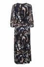 Kaffe Margo Maxi Dress Blue/grey Abrstact Graphi  thumbnail