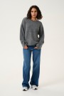 Kaffe Rue Knit Pullover Dark Grey Melange  thumbnail