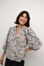 Kaffe Liga Blouse Grey/black Leopard  thumbnail