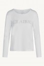 Claire Woman Aileen Basis T-shirt M Logo Ls White thumbnail