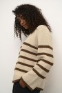 Kaffe Rina Knit Pullover Sand/soft Stripes  thumbnail