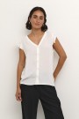 Kaffe Ronna Sleeveless Shirt Chalk  thumbnail