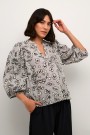 Kaffe Liga Blouse Grey/black Leopard  thumbnail