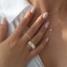 Timi Of Sweeden Cross Ring Gold thumbnail
