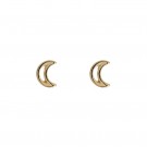 Timi Of Sweeden Moon Outline Earrings Gold thumbnail