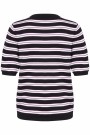 Kaffe Lizza Striped Knit Black Pink/chalk Stripe thumbnail