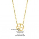 Ella & Pia Zodiac Cancer Kreps Necklace 18k Gold thumbnail
