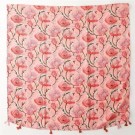 Ella & Pia Sunniva Flower Tassel Viscose Scarf 90x180cm Pink Mix  thumbnail