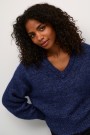 Kaffe Trina Ls Pullover Beacon Blue Melange thumbnail