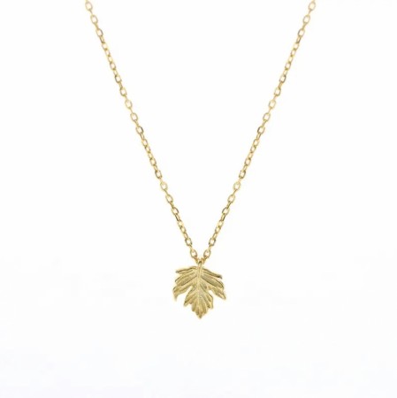 Ella & Pia Leaf Necklace 18k Gold