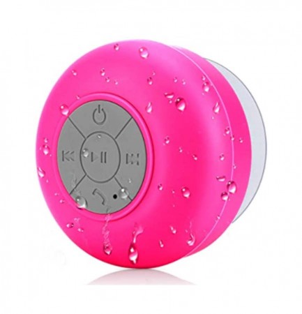 Bluetooth Shower Speaker Pink/red