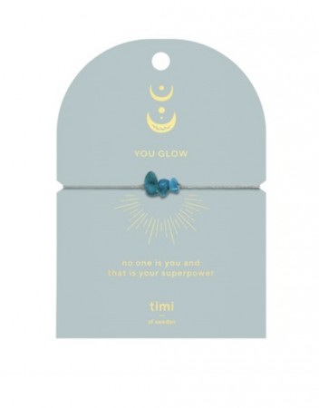 Timi Of Sweeden Blue Apatite Chip Bracelet