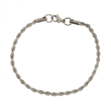Timi Of Sweeden Eden - Twisted Chain Bracelet Stainless Steel - Silver