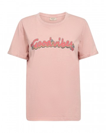 Freequent Fedi Tee Coral Cloud W. Hot Coral