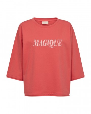 Freequent Kassy Pullover Hot Coral W. Coral Cloud