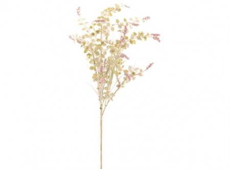 Kvist M/grønne Blader/lilla Blomster 51cm